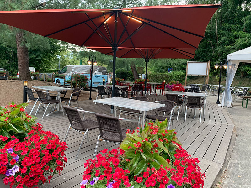 parasol résistant au vent, parasol professionnel, parasol plage, parasol rectangulaire, parasol terrasse, grand parasol luxe