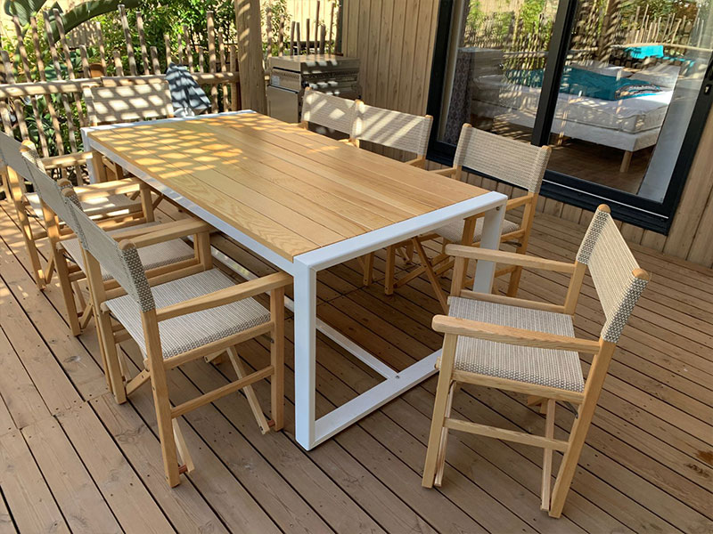 Mobilier de terrasse professionnel - table et chaise de jardin pour terrasse de camping