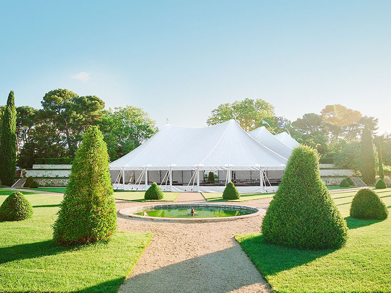 tente de réception professionnelle, chapiteau professionnel, tente nomade, structure éphémère, barnum restaurant