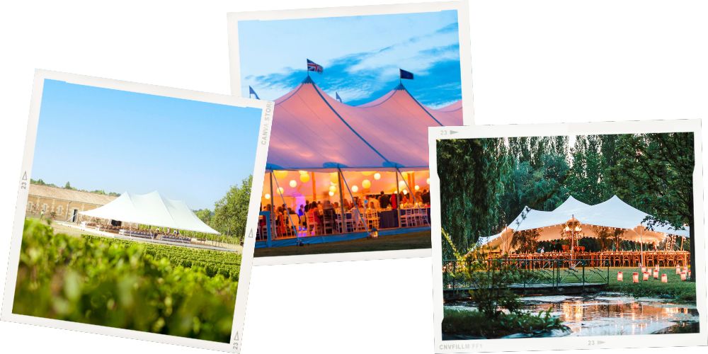 tente de réception professionnelle, chapiteau professionnel, tente nomade, structure éphémère, barnum restaurant