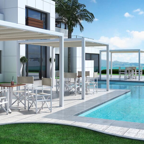 Fauteuil metter en scène en aluminium Regista Ramberti by Exterieur Confort