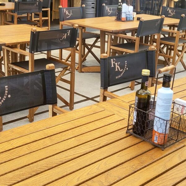 Fauteuil metter en scène en bois Regista Ramberti by Exterieur Confort