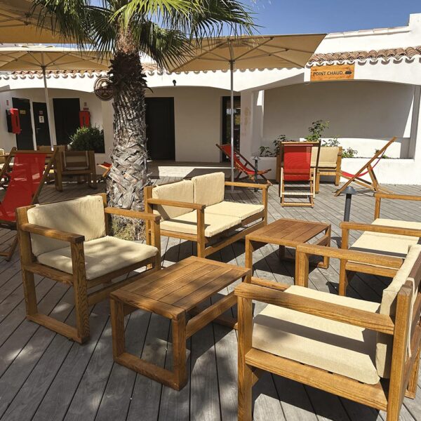 Salon sorrento en bois mobilier de terrasse professionnel ramberti by extérieur confort