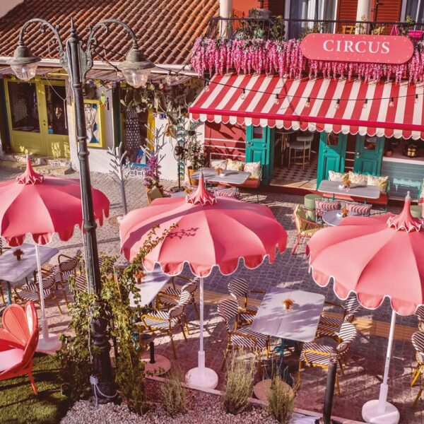 Parasol professionnel Pagoda Ramberti by Extérieur Confort