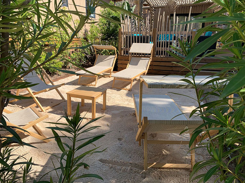 Mobilier de terrasse professionnel - transat de jardin et chilienne