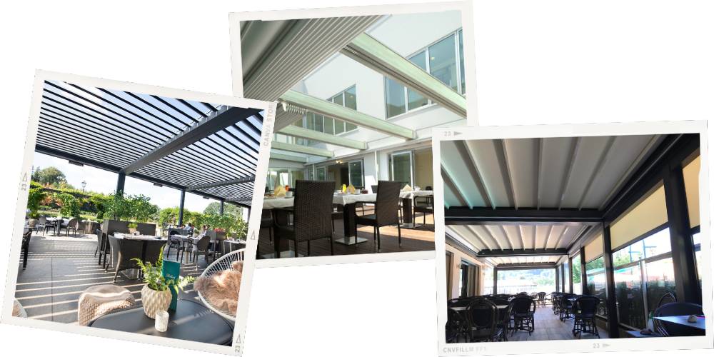 Pergola professionnelle, pergola restaurant