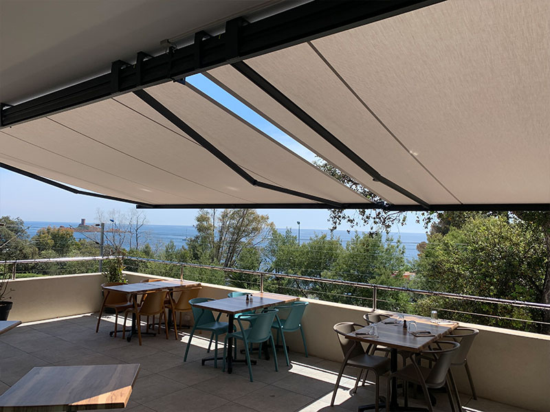 store banne professionnel, store banne sur-mesure, protection solaire, store enseigne